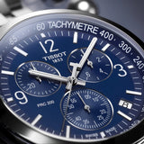 Tissot T Sport PRC 200 Chronograph Blue Rubber Strap Watch For Men - T114.417.17.047.00 Buy Now By Tissot