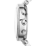 Michael Kors Parker Silver Dial Red Leather Strap Watch for Women - MK2278 Buy Now By Michael Kors