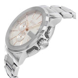 Shop Gucci G Chrono Chronograph Silver Dial Silver Steel Strap Watch For Men - YA101201 in USA