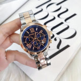 Michael Kors Bradshaw Blue Dial Two Tone Steel Strap Watch for Women - MK5606 Buy Now By Michael Kors