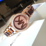 Michael Kors Parker Chronograph Gold Dial Two Tone Steel Strap Watch for Women - MK6109 Buy Now By Michael Kors