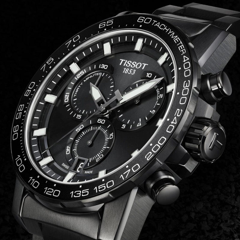 Tissot Supersport Chrono Black Dial Black Steel Strap Watch For Men - T125.617.33.051.00 Buy Now By Tissot