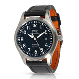 IWC Pilot's Mark XVIII 40mm Black Dial Black Leather Strap Watch for Men - IW327001 Buy Now By IWC