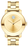 Movado Bold Gold Dial Yellow Gold Steel Strap Watch for Women - 3600104