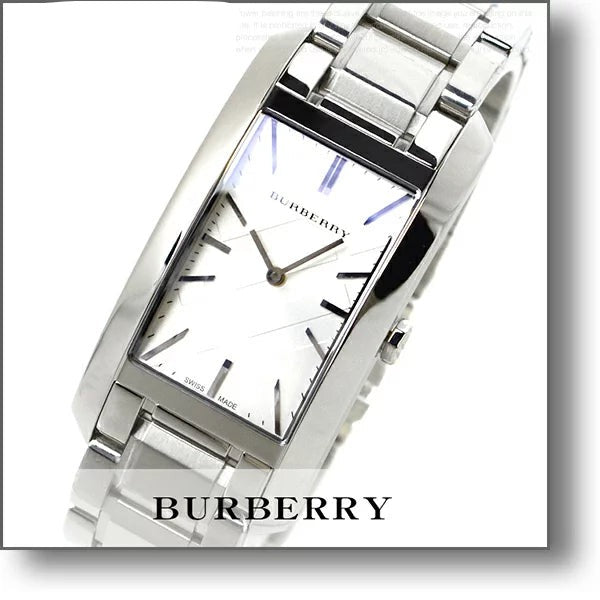 Shop Burberry Heritage Silver Dial Silver Steel Strap Watch For Women - BU9400 in USA