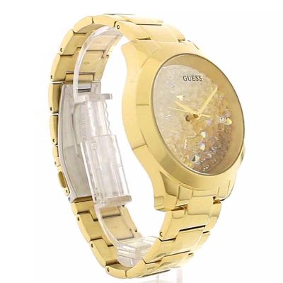Shop Guess Crush Gold Dial Gold Steel Strap Watch For Women - GW0020L2 in USA