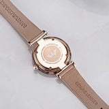 Emporio Armani Mother of Pearl Dial Beige Leather Strap Watch For Women - AR11004 Buy Now By Emporio Armani