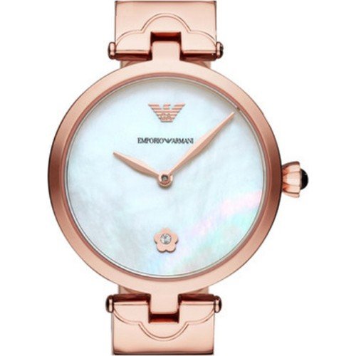 Emporio Armani Arianna White Mother of Pearl Dial Rose Gold Steel Strap Watch For Women - AR11236 Buy Now By Emporio Armani