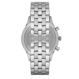 Emporio Armani Chronograph Black Dial Silver Steel Strap Watch For Men - AR11017