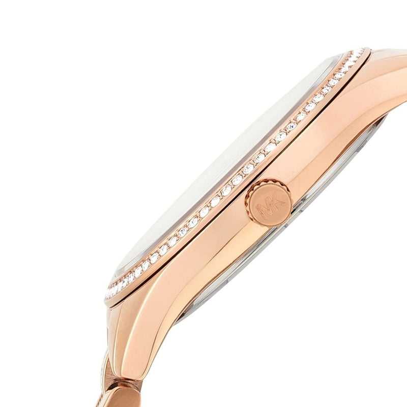 Michael Kors Lauryn Mother of Pearl Dial Rose Gold Steel Strap Watch for Women - MK3716 Buy Now By Michael Kors