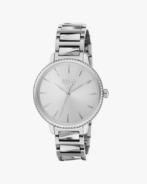 Hugo Boss Signature Silver Dial Silver Steel Strap Watch for Women - 1502539