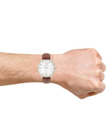 Coach Slim Easton Silver Dial Brown Leather Strap Watch for Women - 14502694 Buy Now By Coach
