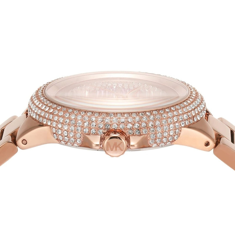 Michael Kors Camille Analog Pink Dial Rose Gold Steel Strap Watch for Women - MK7340 Buy Now By Michael Kors