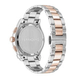Shop Salvatore Ferragamo 1927 Chrono Silver Dial Two Tone Steel Strap Watch for Men - SFKZ00623 in USA