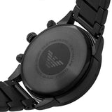 Emporio Armani Mario Chronograph Black Dial Black Steel Strap Watch For Men - AR11242 Buy Now By Emporio Armani