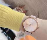 Michael Kors Jayne Three Hand Rose Gold Dial Pink Leather Strap Watch For Women - MK7130 Buy Now By Michael Kors