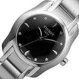 Tissot T Wave Black Dial Two Tone Steel Strap Watch For Women - T023.210.11.056.00 Buy Now By Tissot