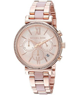 Michael Kors Sofie Chronograph Rose Gold Dial Rose Gold Steel Strap Watch For Women - MK6560 Buy Now By Michael Kors