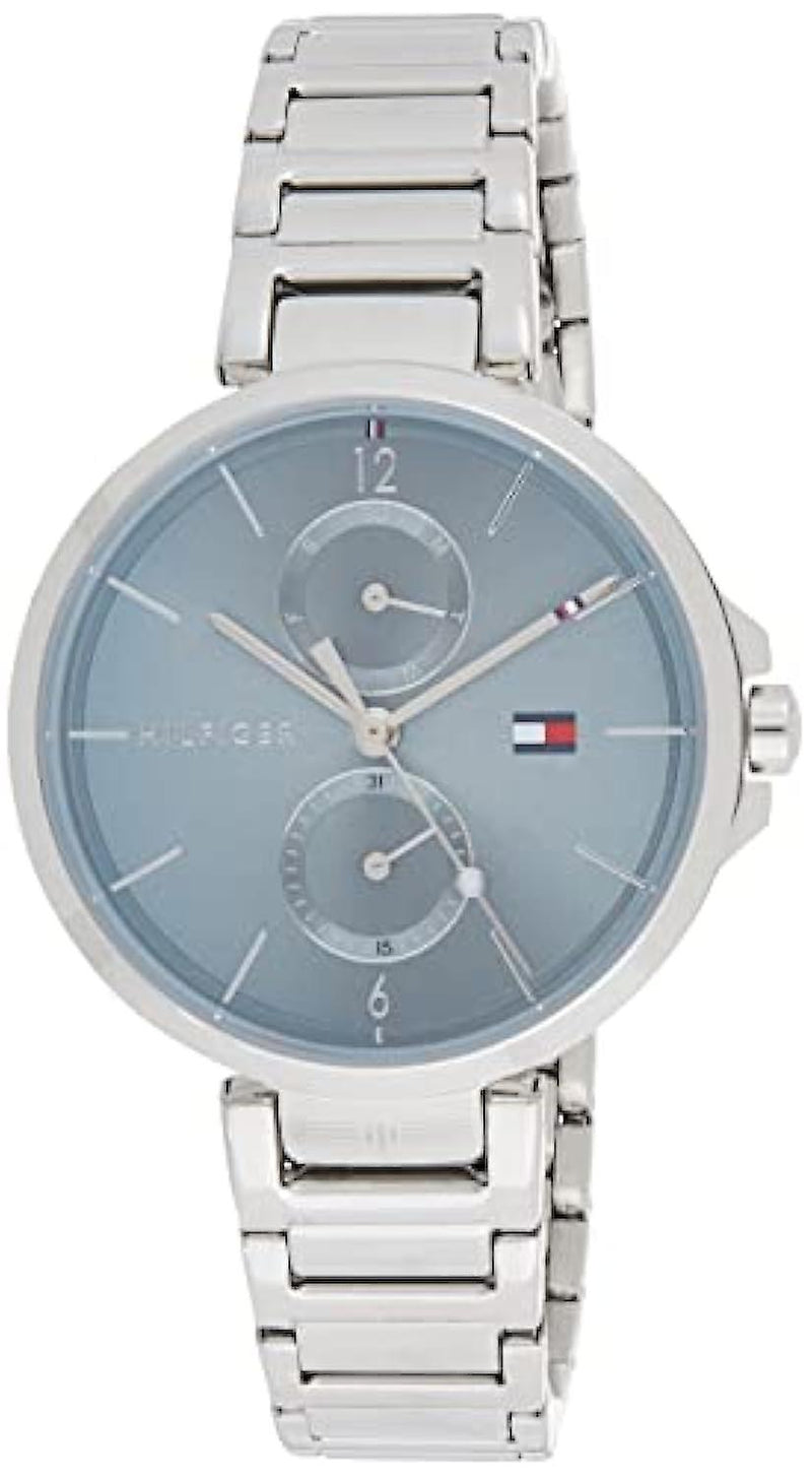 Shop Tommy Hilfiger Angela Blue Dial Silver Steel Strap Watch for Women - 1782126 in USA
