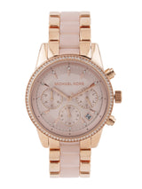 Michael Kors Ritz Chronograph Rose Gold Dial Two Tone Steel Strap Watch for Women - MK6307 Buy Now By Michael Kors