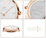 Daniel Wellington Petite Dover Quartz White Dial White NATO Strap Watch For Women - DW001000313 Buy Now By Daniel Wellington