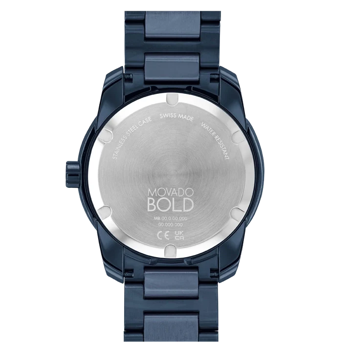 Movado Bold Verso Blue Dial Blue Steel Strap Watch for Men - 3600862 Buy Now By Movado