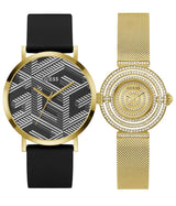Guess Dream Quartz Gold Dial Gold Mesh Strap Watch For Women - GW0550L2 Buy Now By Guess