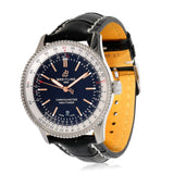 Shop Breitling Navitimer 1 Automatic 41mm Black Dial Black Leather Strap Mens Watch - A17326211B1P1 in USA
