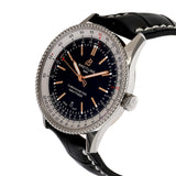 Shop Breitling Navitimer 1 Automatic 41mm Black Dial Black Leather Strap Mens Watch - A17326211B1P2 in USA