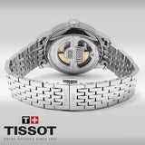 Tissot Le Locle Double Happiness Automatic Silver Dial Silver Steel Strap Watch For Men - T41.1.833.50