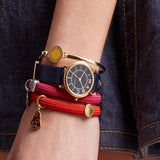 Marc Jacobs Roxy Navy Blue Dial Navy Blue Leather Strap Watch for Women - MJ1539 Buy Now By Marc Jacobs