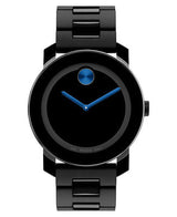 Shop Movado Bold TR90 Black Dial Black Steel Strap Watch for Men - 3600099 in USA