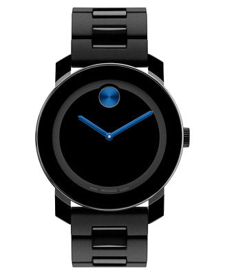 Shop Movado Bold TR90 Black Dial Black Steel Strap Watch for Men - 3600099 in USA