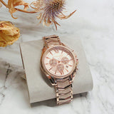 Michael Kors Whitney Chronograph Rose Gold Dial Rose Gold Steel Strap Watch For Women - MK6730 Buy Now By Michael Kors