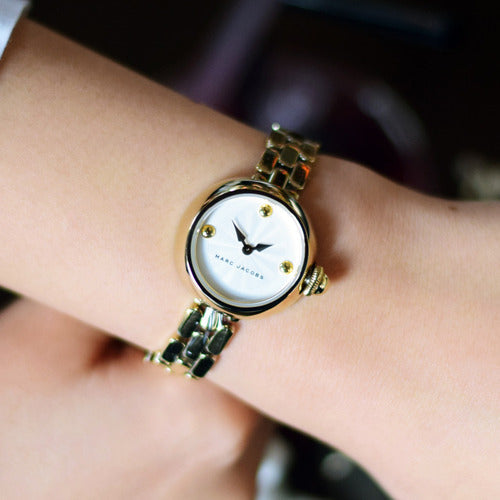 Marc Jacobs Courtney White Dial Gold Steel Strap Watch for Women - MJ3457 Buy Now By Marc Jacobs