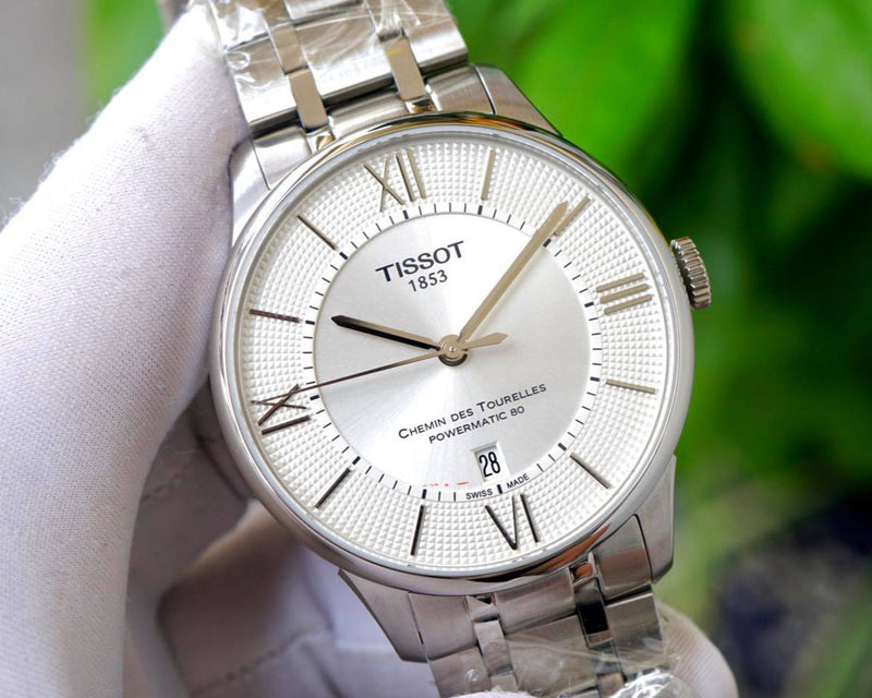 Tissot T Classic Chemin Des Tourelles Silver Dial Silver Steel Strap Watch For Men - T099.408.11.038.00 Buy Now By Tissot