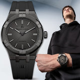 Maurice Lacroix Aikon Automatic Gunmetal Dial Black Rubber Strap Watch For Men - AI6008-PVB00-330-2 Buy Now By Maurice Lacroix