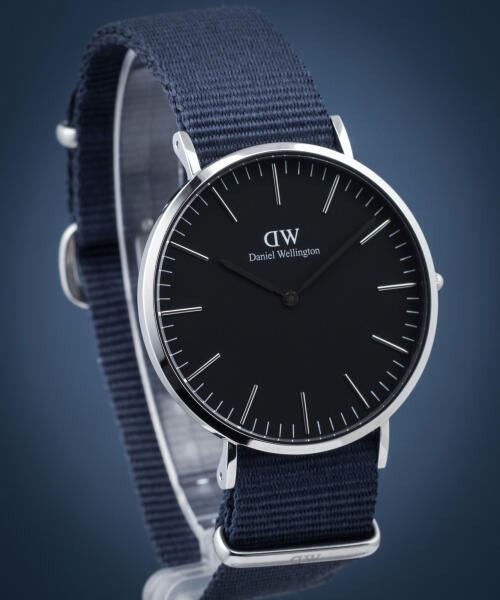 Daniel Wellington Classic Bayswater Black Dial Black NATO Strap Watch For Men - DW00100278 Buy Now By Daniel Wellington