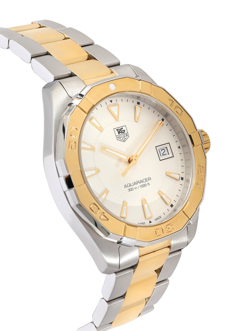 Tag Heuer Aquaracer Quartz White Dial Two Tone Steel Strap Watch for Men - WAY1120.BB0930 Buy Now By Tag Heuer