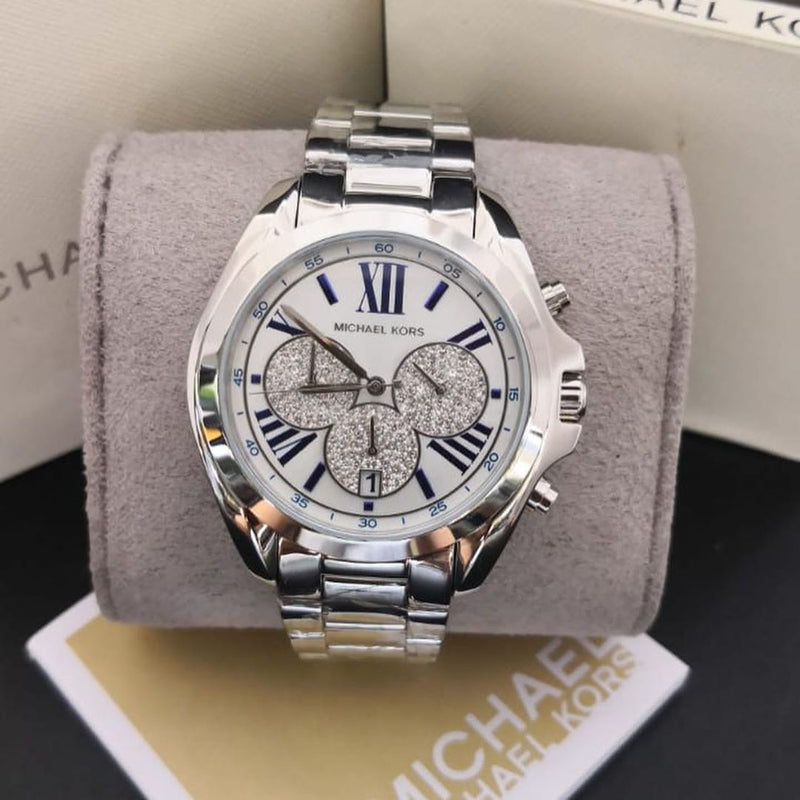 Michael Kors Bradshaw Quartz Silver Dial Silver Steel Strap Watch For Women - MK6320 Buy Now By Michael Kors