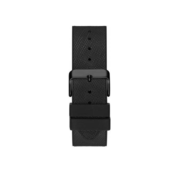 Guess Phoenix Multifunction Silver Dial Black Silicone Strap Watch For Men - GW0048G1 Buy Now By Guess