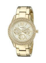 Fossil Stella Multifunction Gold Dial Gold Steel Strap Watch for Women - ES3589 Buy Now By Fossil