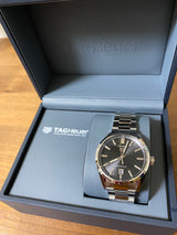 Tag Heuer Carrera Date Black Dial Silver Steel Strap Watch for Men - WBN2110.BA0639 Buy Now By Tag Heuer