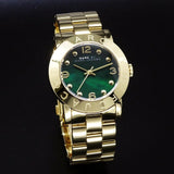 Marc Jacobs Amy Green Dial Gold Steel Strap Watch for Women - MBM8609 Buy Now By Marc Jacobs