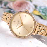 Michael Kors Charley Three-Hand Quartz Gold Dial Gold Steel Strap Watch for Women - MK4399 Buy Now By Michael Kors
