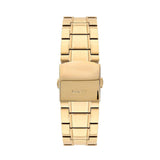 Guess Horizon Chronograph Black Dial Gold Steel Strap Watch For Men - W0379G4 Buy Now By Guess