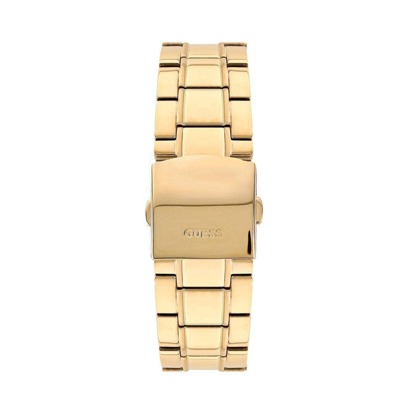 Guess Horizon Chronograph Black Dial Gold Steel Strap Watch For Men - W0379G4 Buy Now By Guess