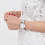 Marc Jacobs Roxy White Dial Silver Steel Strap Watch for Women - MJ3521 Buy Now By Marc Jacobs