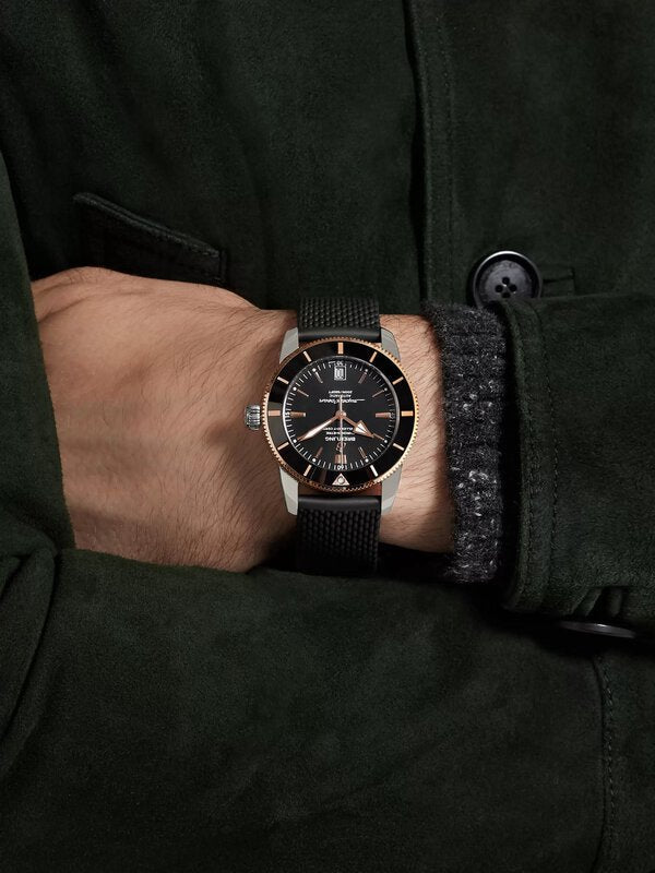 Breitling Superocean Heritage II B20 42mm Black Dial Black Mesh Bracelet Mens Watch - UB2010121B1S1 Buy Now By Breitling