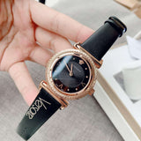 Versace V-Motif Vintage Logo Black Dial Black Leather Strap Watch for Women - VERE00818 Buy Now By Versace